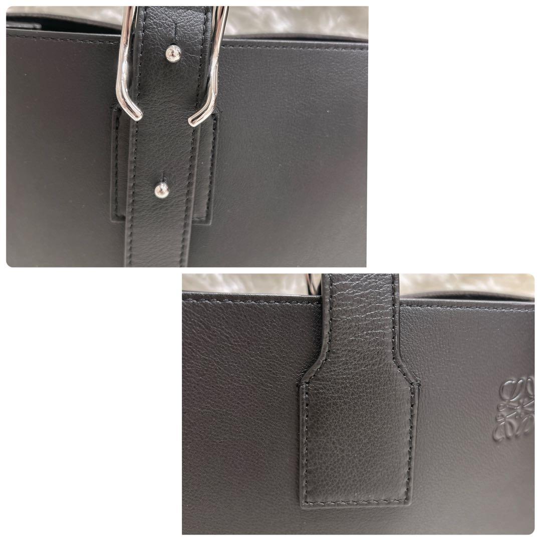 未使用品✨LOEWE ロエベ トートバッグ ブラック カーフスキン A4可メンズ