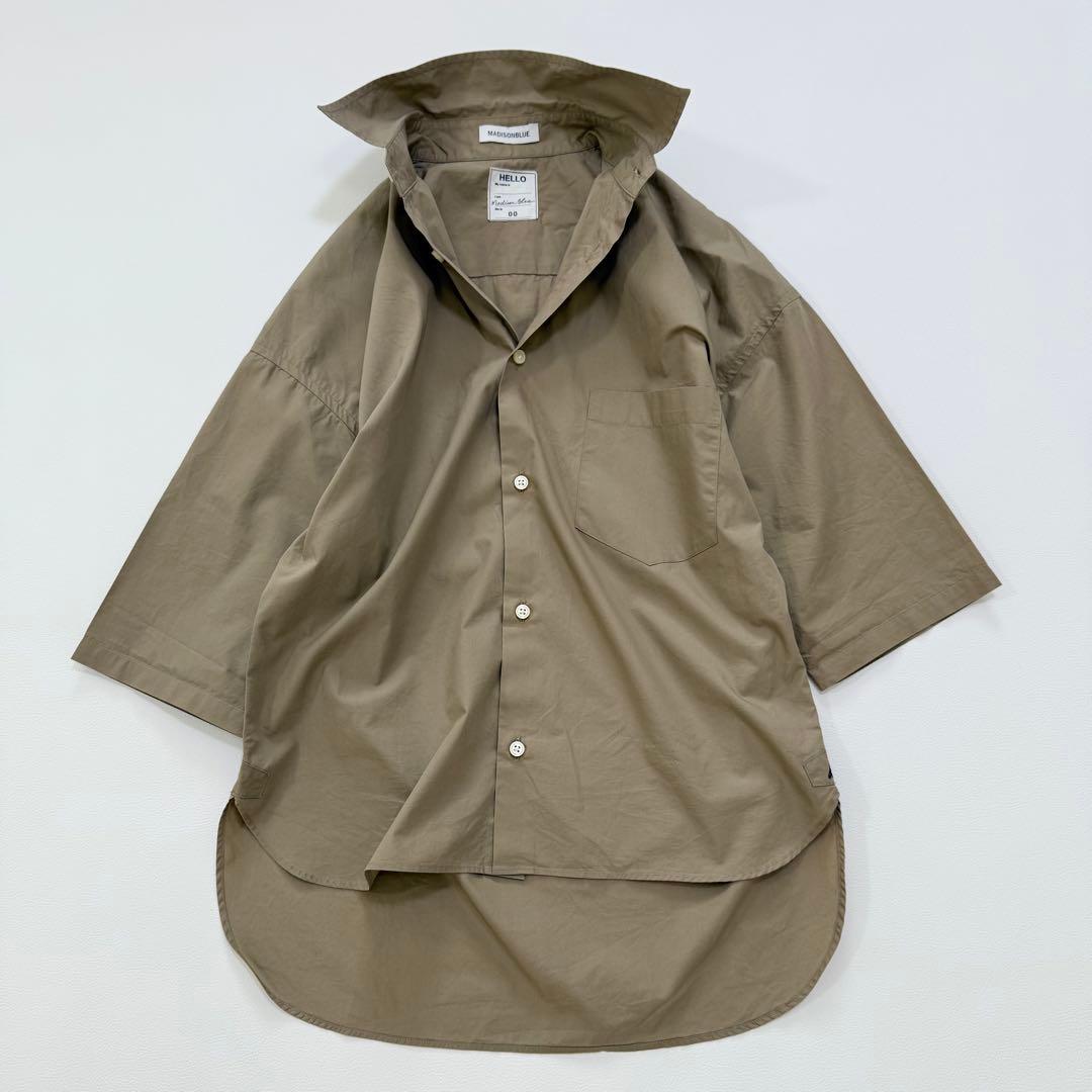 美品✨マディソンブルー J.BRADLEY SHIRT半袖シャツ キャメル　00