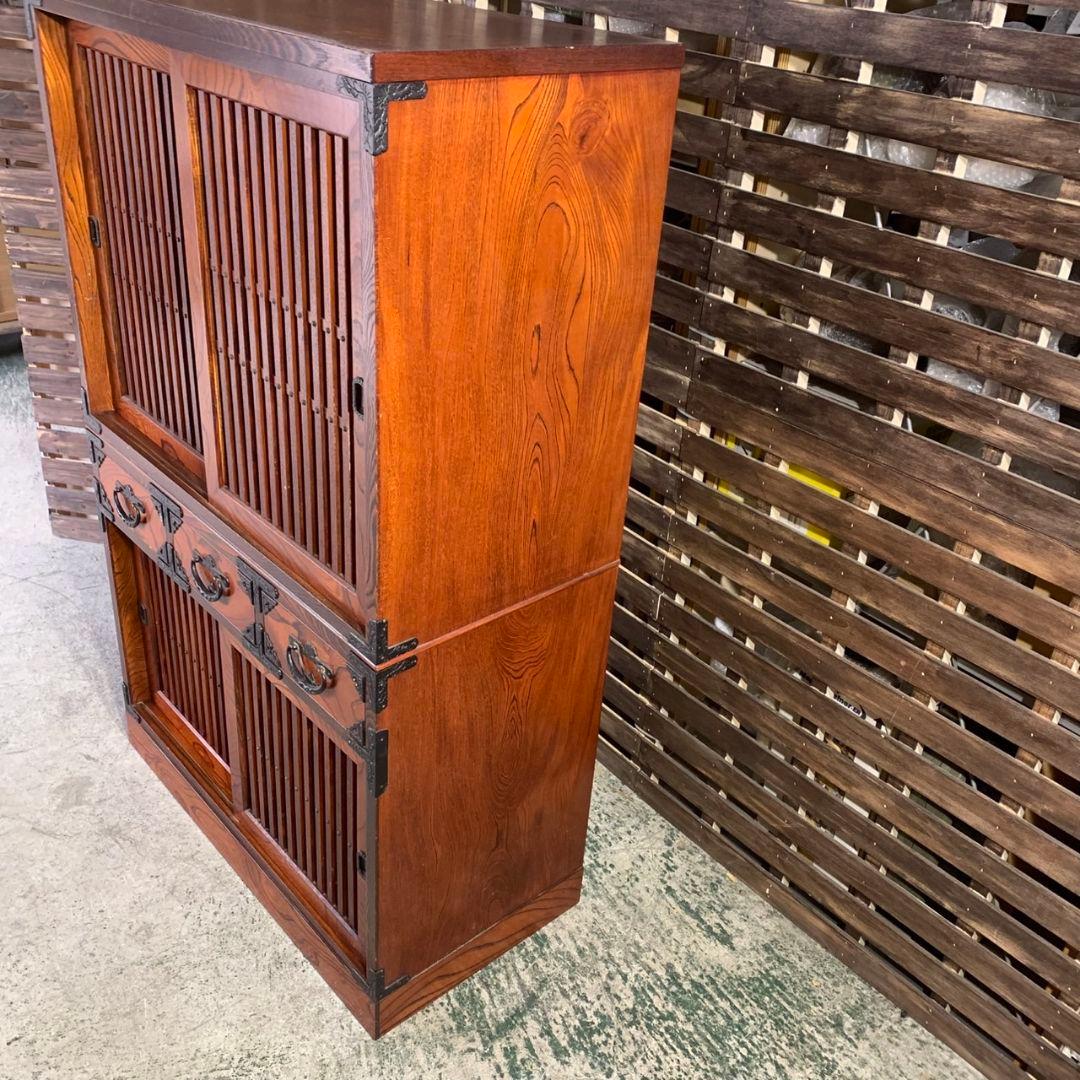 I197\" 岩谷堂タンス 民芸家具 伝統工芸品 鉄金具 昭和レトロ