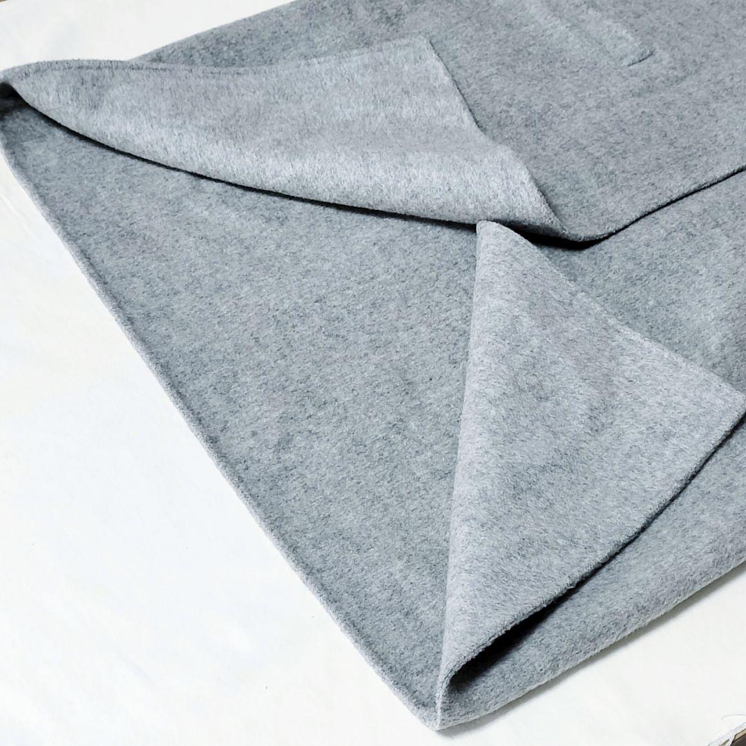 美品 theory ウールカシミヤ チェスターコート グレー S