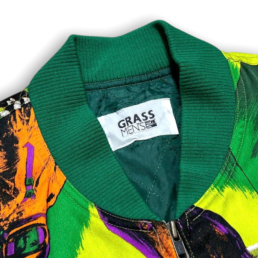 希少 90s vintage 宇宙 アート 絵画 総柄 ブルゾン ジャケット