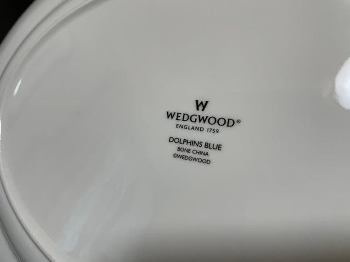 ウェッジウッド　ドルフィンブルー プレート お皿　アンティーク