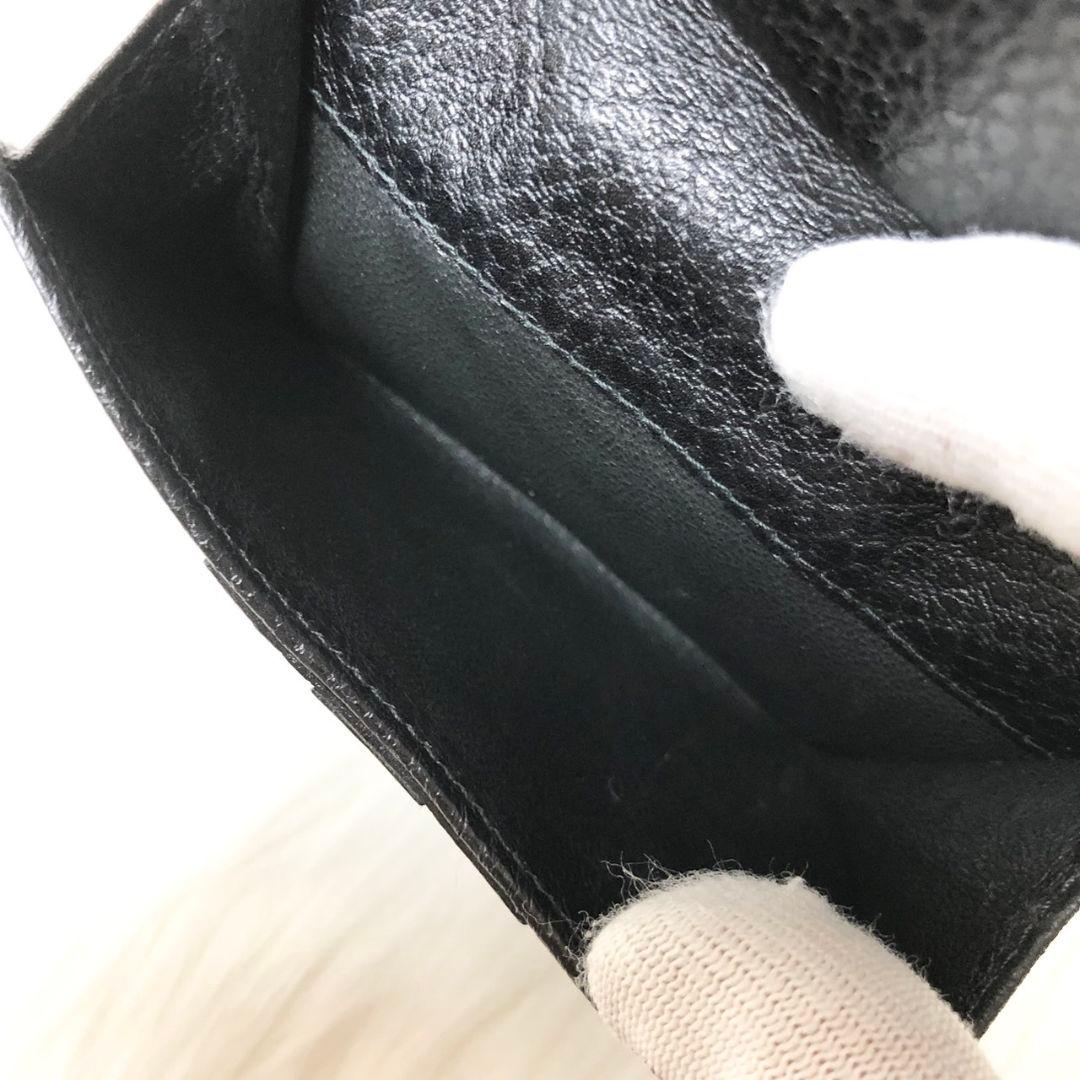 【美品】GUCCI 二つ折り財布 ダブル ホック ウォレット ゴールド金具