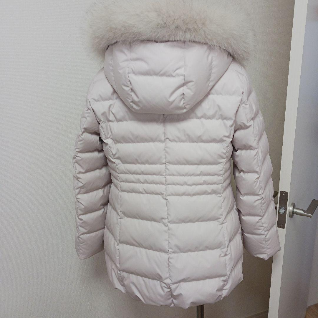 アンタイトル【はっ水機能/フード取り外し可】ミディダウンコートライトベージュM