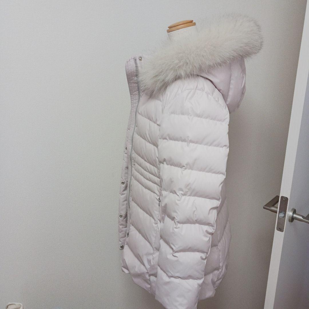 アンタイトル【はっ水機能/フード取り外し可】ミディダウンコートライトベージュM