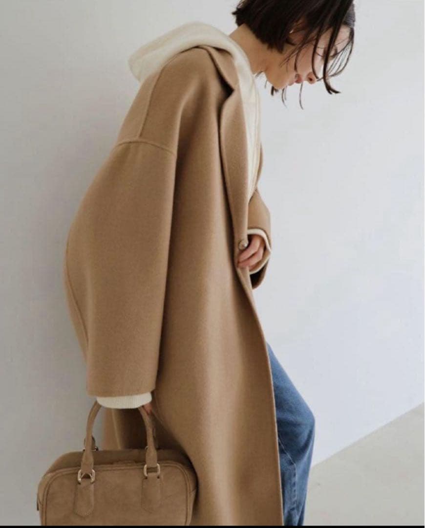 evernavy エバーネイビー リバーロングコクーンコートMTサイズ