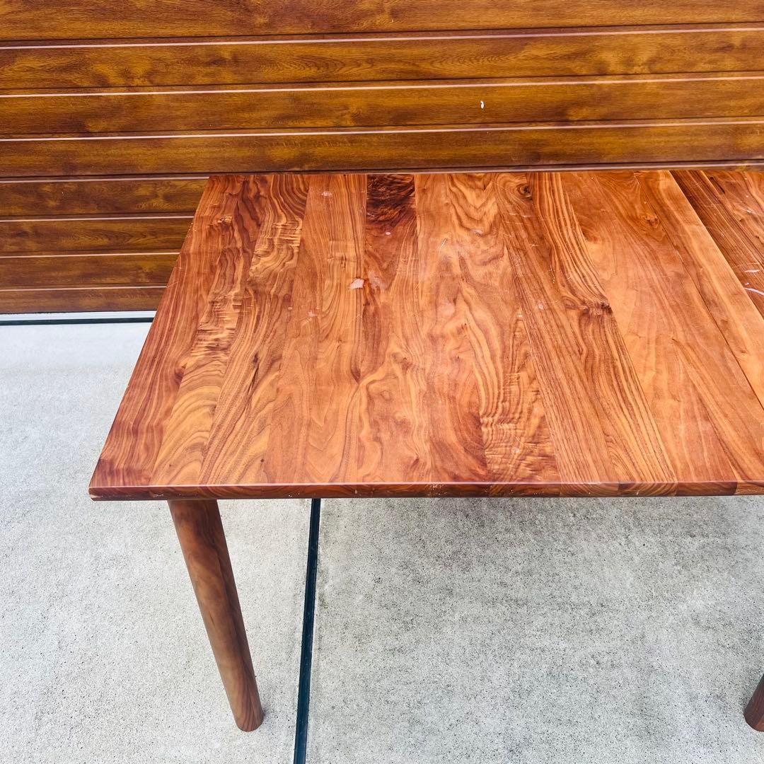 廃盤 希少 無印 エクステンションテーブル ウォールナット W1200