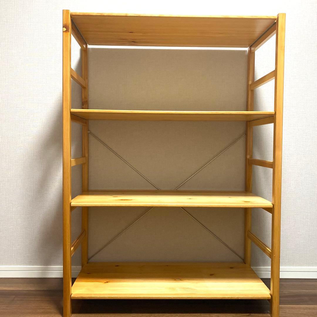 無印良品　パイン材3段オープンシェルフ