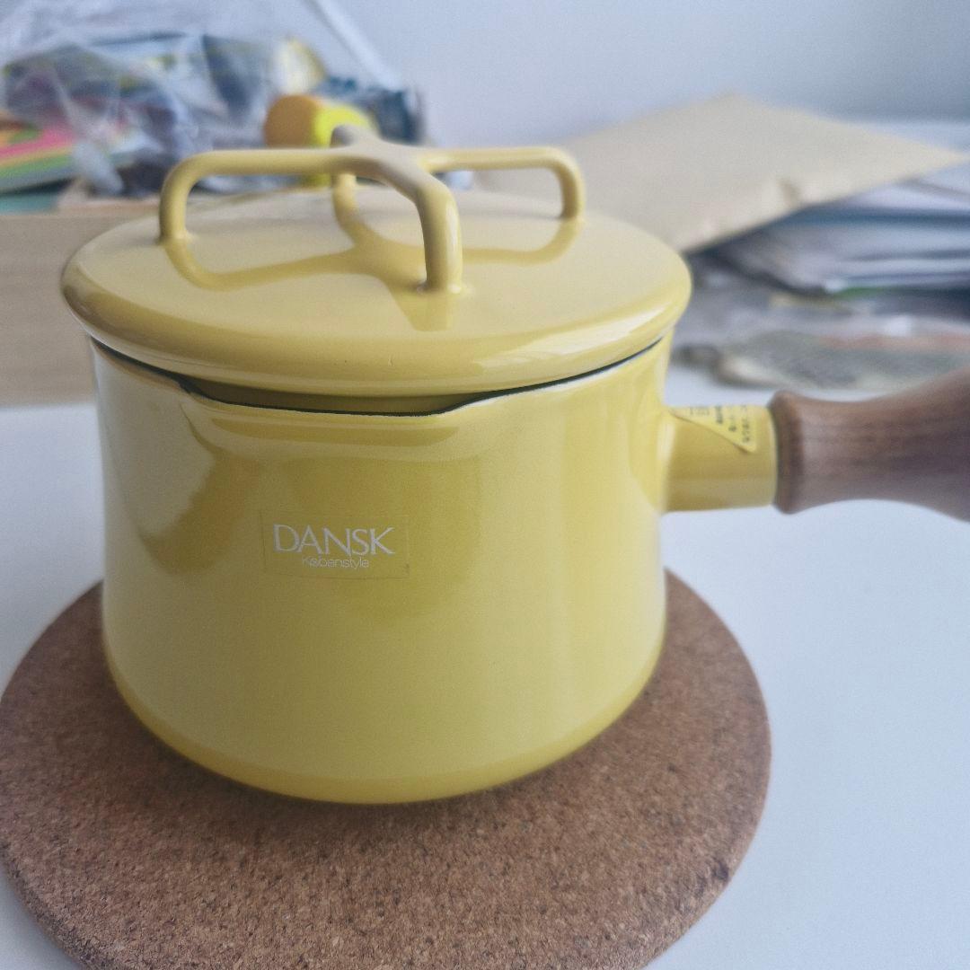 DANSK ダンスク　蓋つき コベンスタイル ソースパン 黄 #01