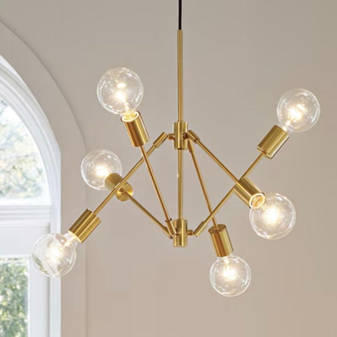 美品 インターフォルム Gradiska(グラディスカ) ゴールド　6灯