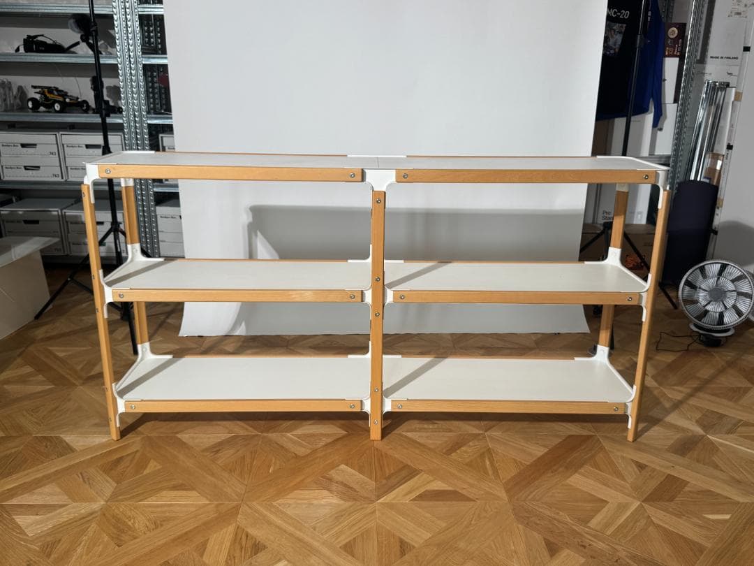 MAGIS スティールウッド シェルビングシステム 2段x2列