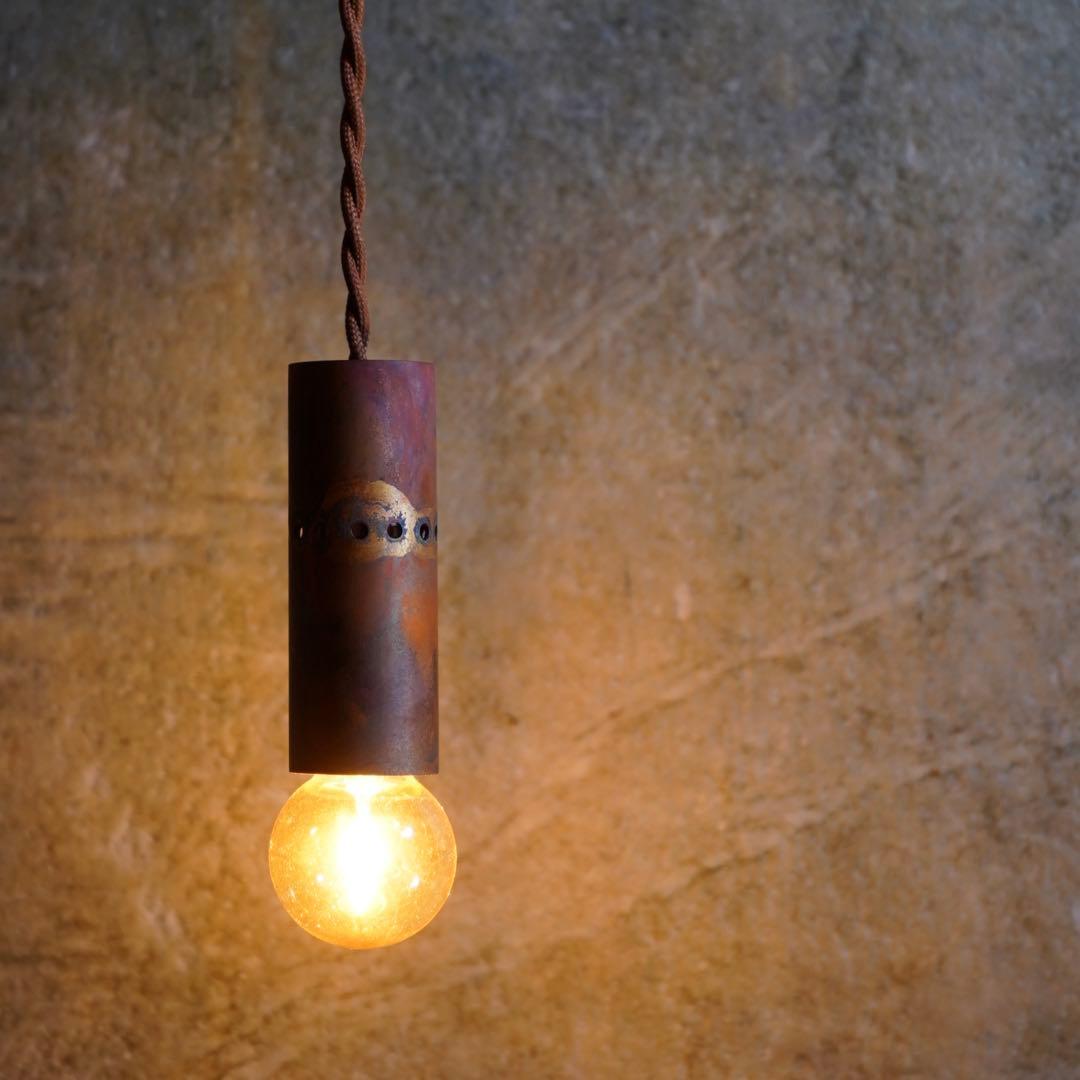 【一点物】粒-tubu- (銅のペンダント照明器具)