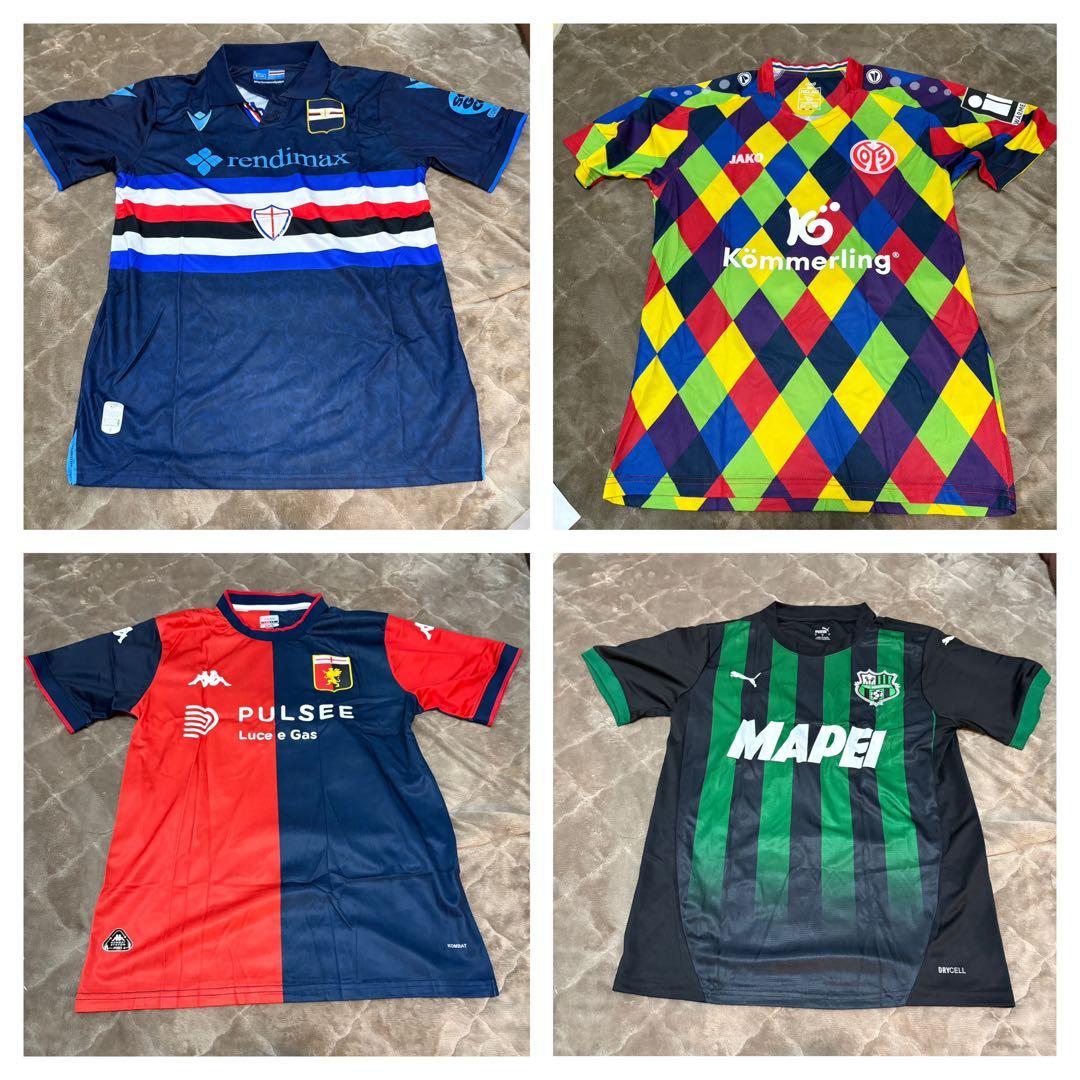 海外サッカー　ユニフォーム　セリエA ブンデス他　20枚セット+おまけ数枚