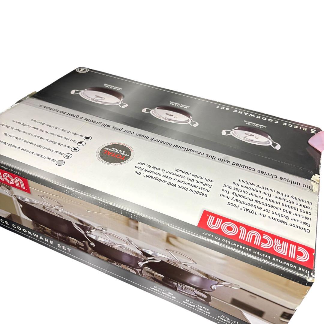 未開封　3点セットMEYER マイヤー CIRCULON サーキュロン 両手鍋@