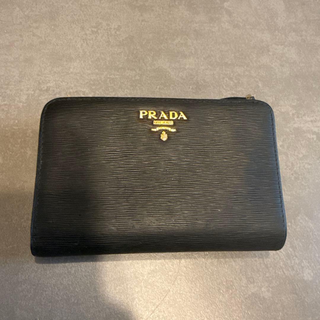 PRADA エピレザー 長財布 ブラック
