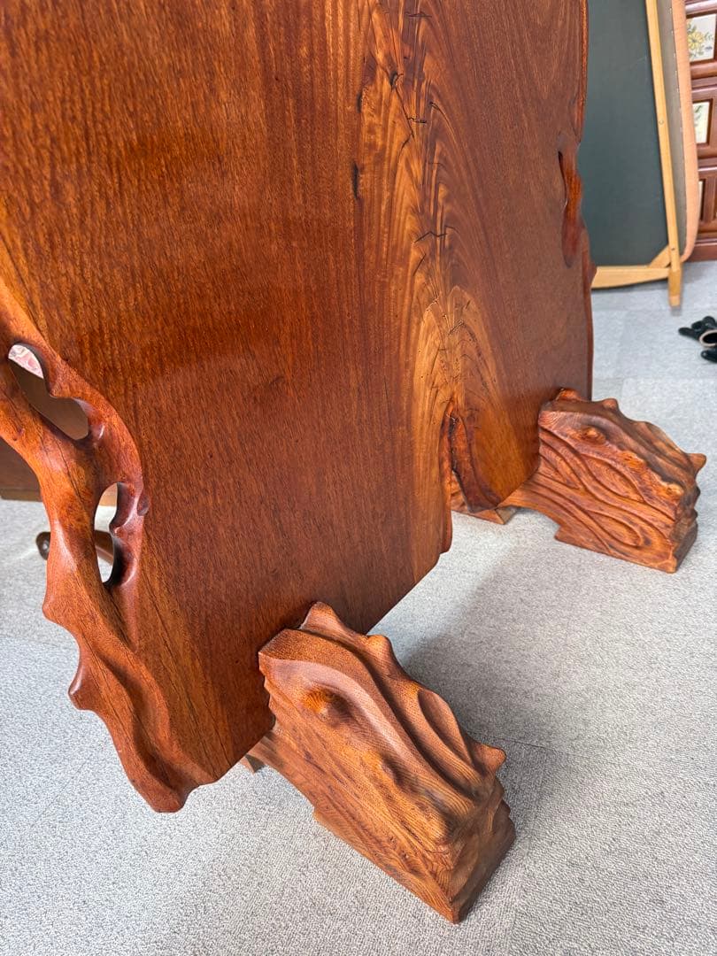 天然木 一枚板 衝立 無垢材 耳付き 和家具 ついたて 床の間 旅館什器