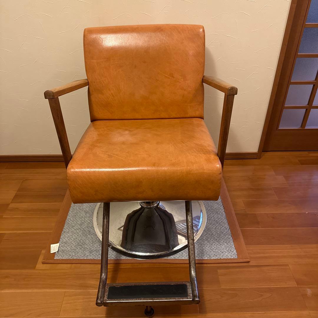 マテリ リベット（キャメル）丸ベース セット椅子