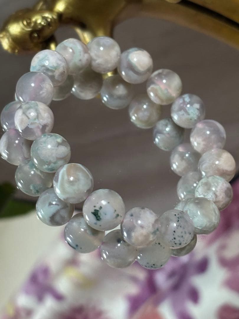 グリーン桜メノウ☆桜瑪瑙