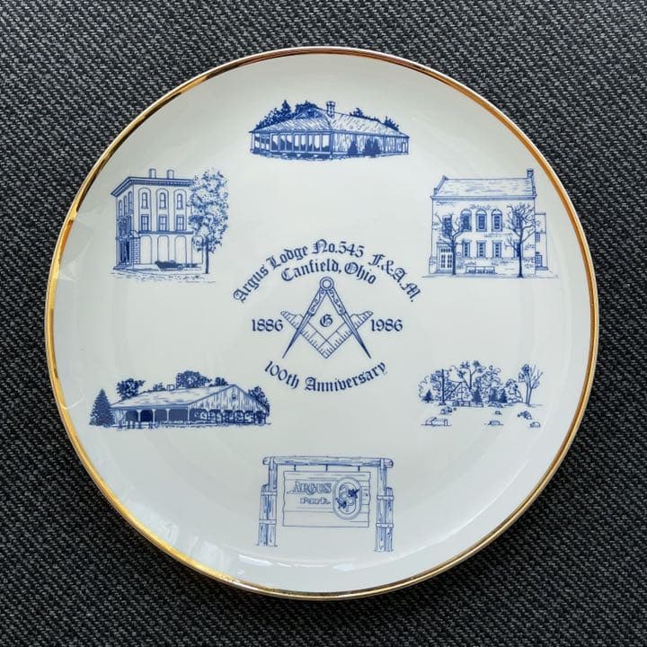 【値下】フリーメイソン 皿　アンティーク