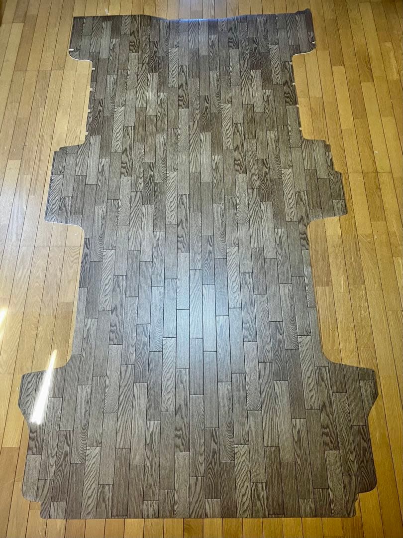 キャラバン NV350 e26 フルフロアマット 荷室 木目調ブラウン