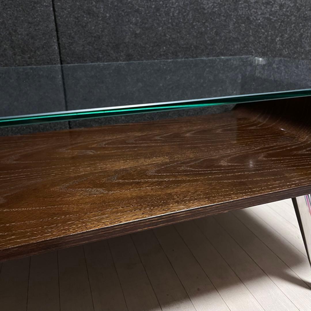 ミッドセンチュリー　スペースエイジ　センターテーブル ガラステーブル