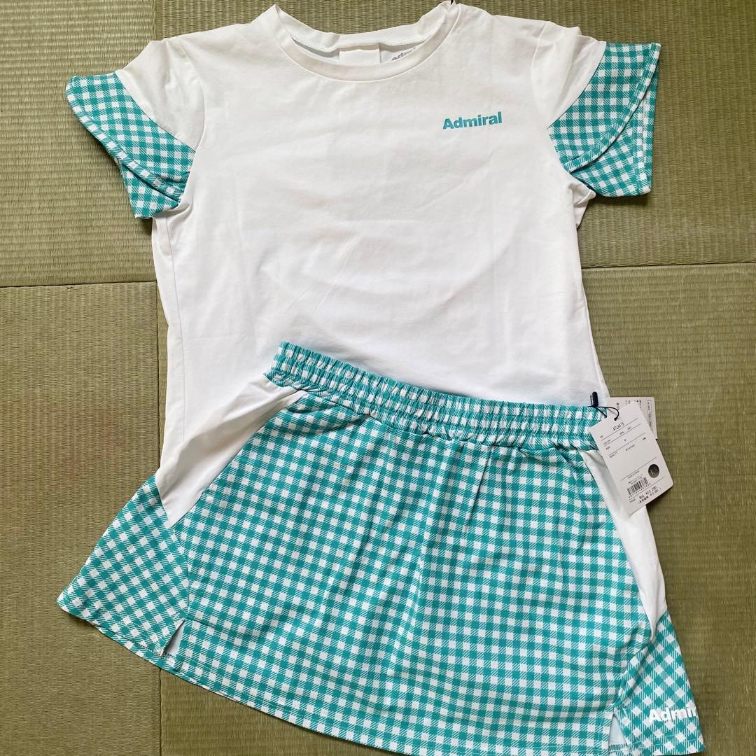 【Admiral】テニスウェア2024年春夏モデル　グリーン　ギンガムチェック