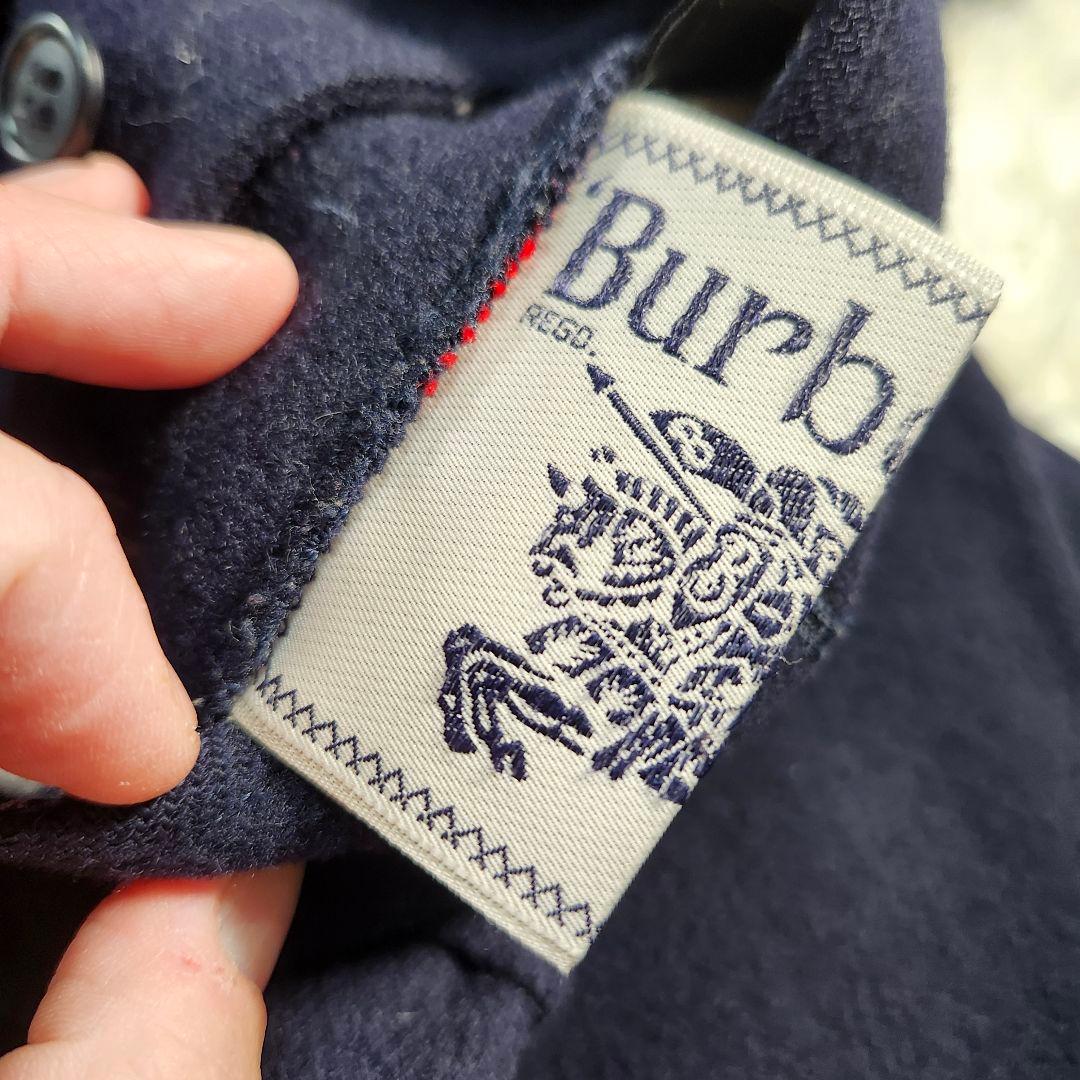 専用　売約済み　バーバリー リバーシブルコート ダブルフェイス ネイビー　7号