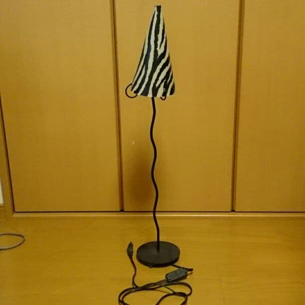 フランス製   アンティーク照明   ゼブラ柄    ３８，０００円で購入