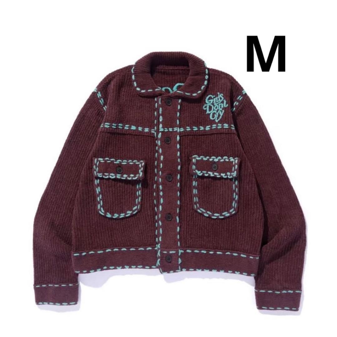 トップス GIRLS DON'T CRY x PHINGERIN KNIT BROWN M