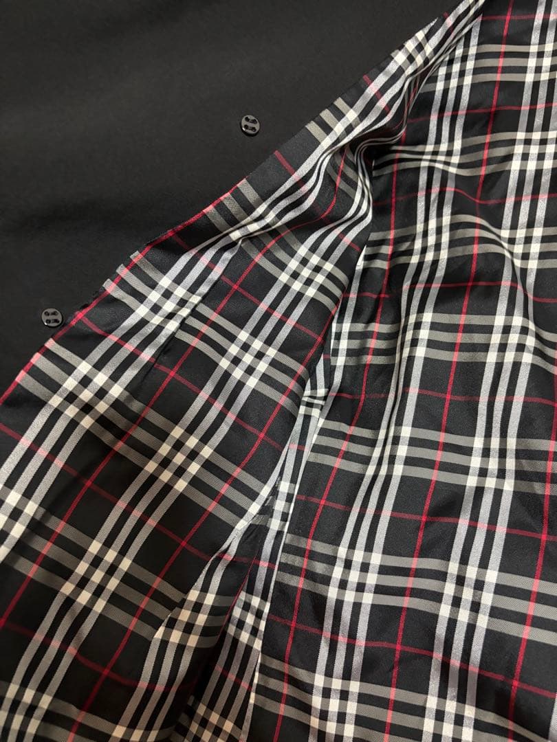 BURBERRY BLACK LABEL☆トレンチコート☆LL☆ブラック☆中古