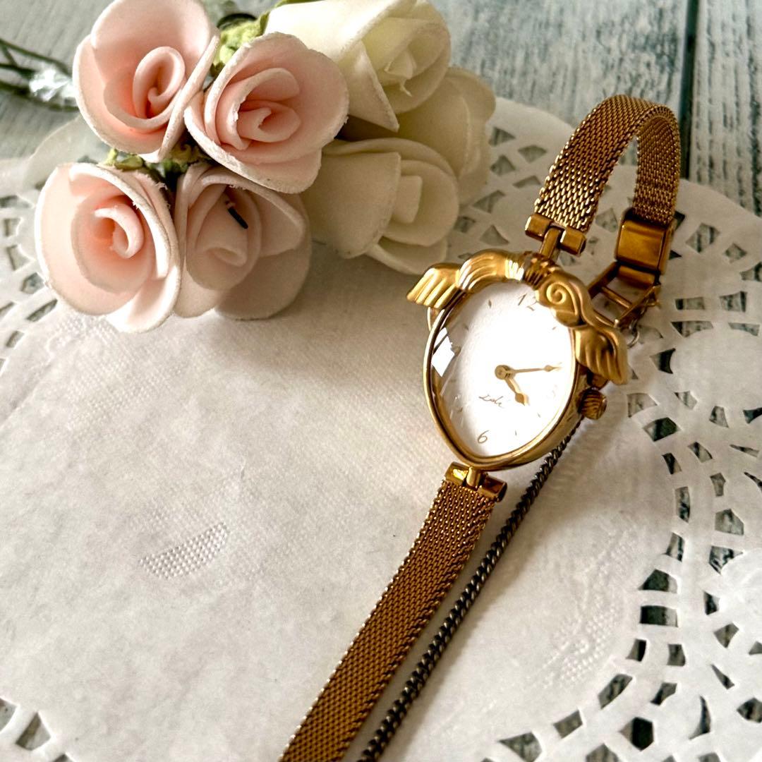 【希少】Salvador Dali サルバドール・ダリ 腕時計 時の翼 ゴールド