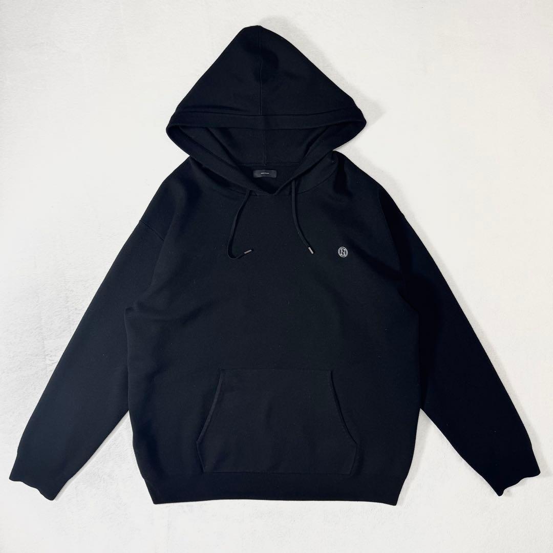 OBSIDIAN オブシディアン ハイゲージウール ニットフーディー XL 黒