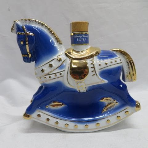 サントリー エクストラ ブランデー クリスマス 馬 木馬 加藤工芸 未開栓