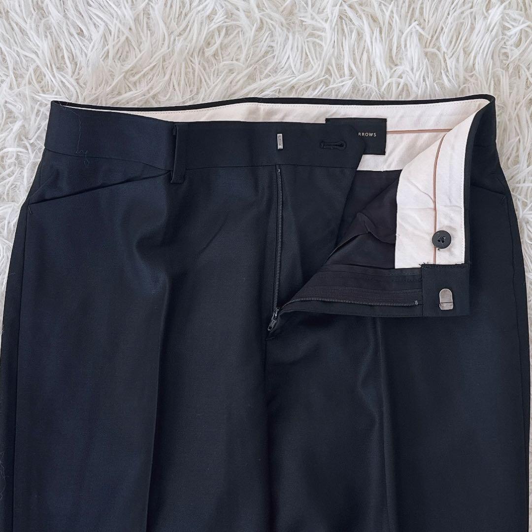 極美品 サイズ40✨カノニコ ユナイテッドアローズ ノーカラー パンツスーツ 紺