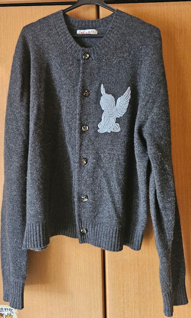 トップス MASU ANGEL EMBROIDERED CARDIGAN