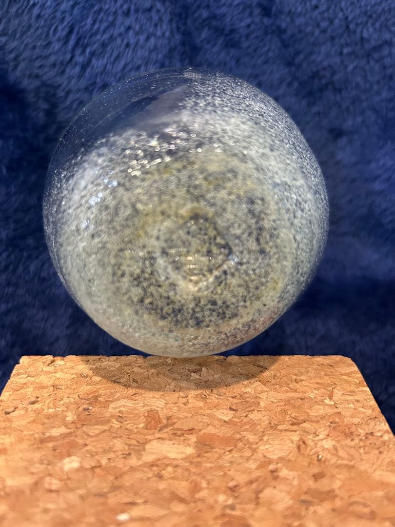 稲嶺盛吉製作　琉球ガラス　泡ガラス　クリアC