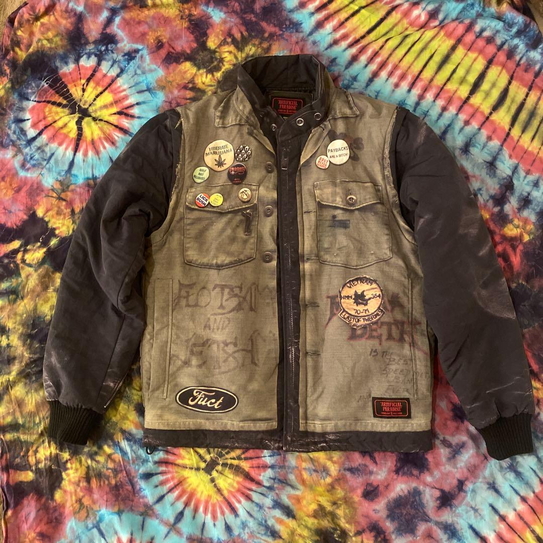 NEIGHBORHOOD ×FUCT SSDD 転写ジャケット×ベスト