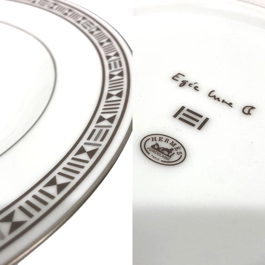 HERMES エーゲ リュンヌ スープ パスタ プレート ペア aq12511