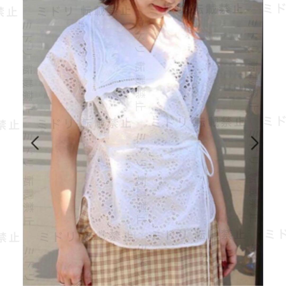 mame kurogouchi Flap Collar shirts レース