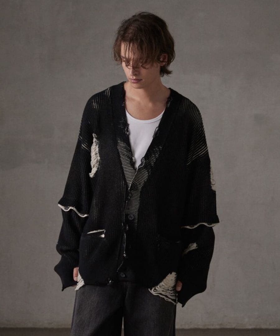 【GRANCY】DestructionDesign BigCardigan