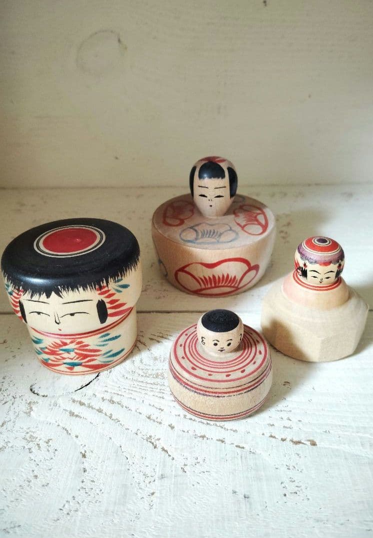 こけし　4点セット