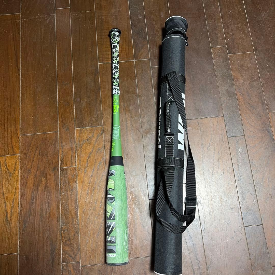 K*e様 軟式バット 緑と黒のデザイン バットケース付き84センチ　マックス