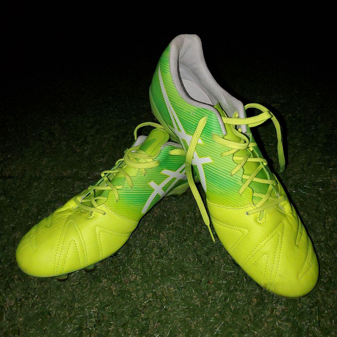 ASICS サッカーシューズ スパイク ネオンイエロー