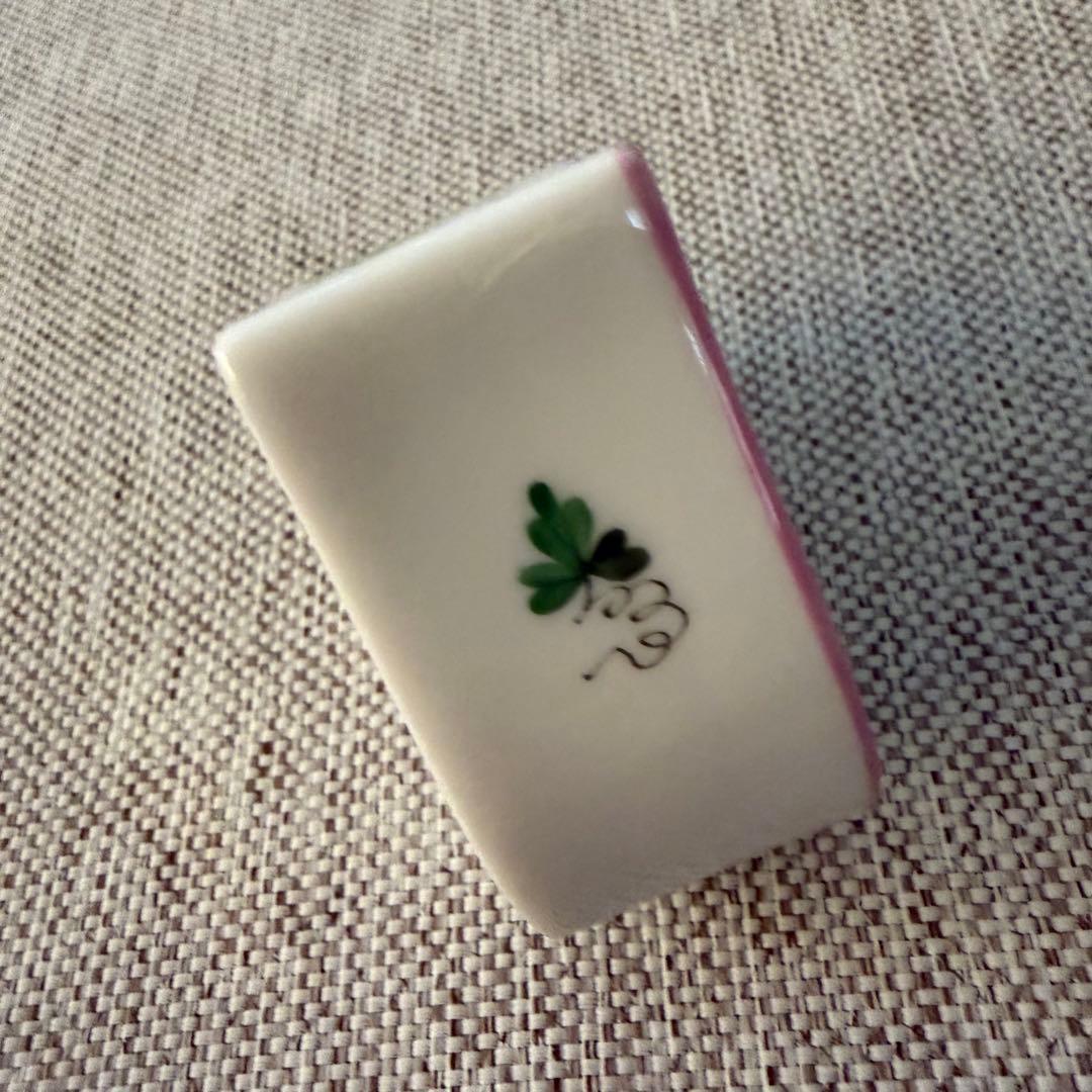 ヘレンド 猫　ウィーンの薔薇　ピンク　ミニ小物入れ ボンボニエール