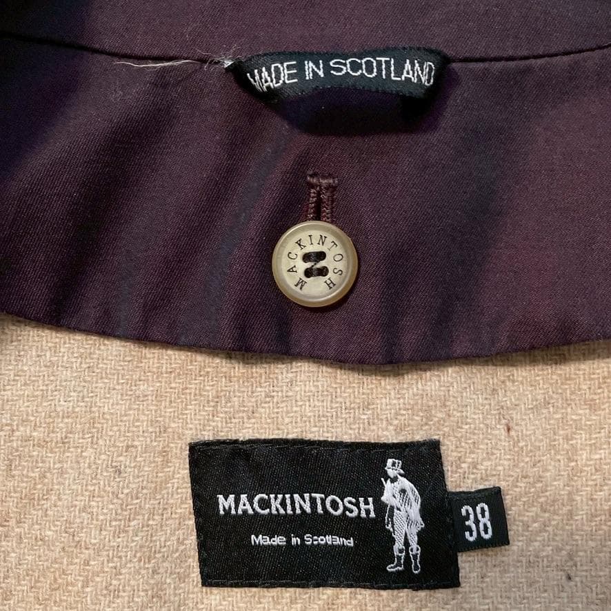 【カラフル】マッキントッシュ 38 英国製 トレンチコート ライナー付き