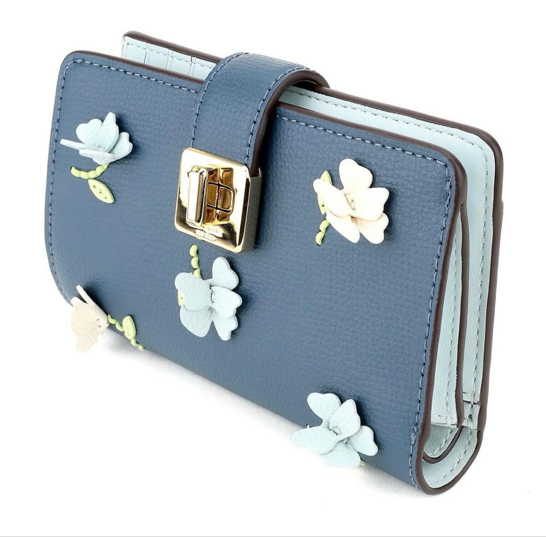 kate spade【新品】ケイトスペードフローラルアップリケウォレット　財布