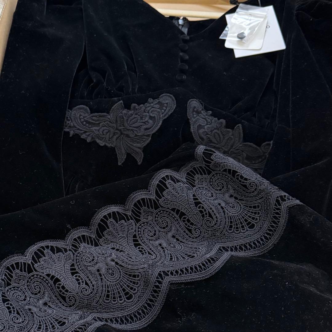 【新品未使用】♡ Velour Long Dress ホリデーワンピ♡