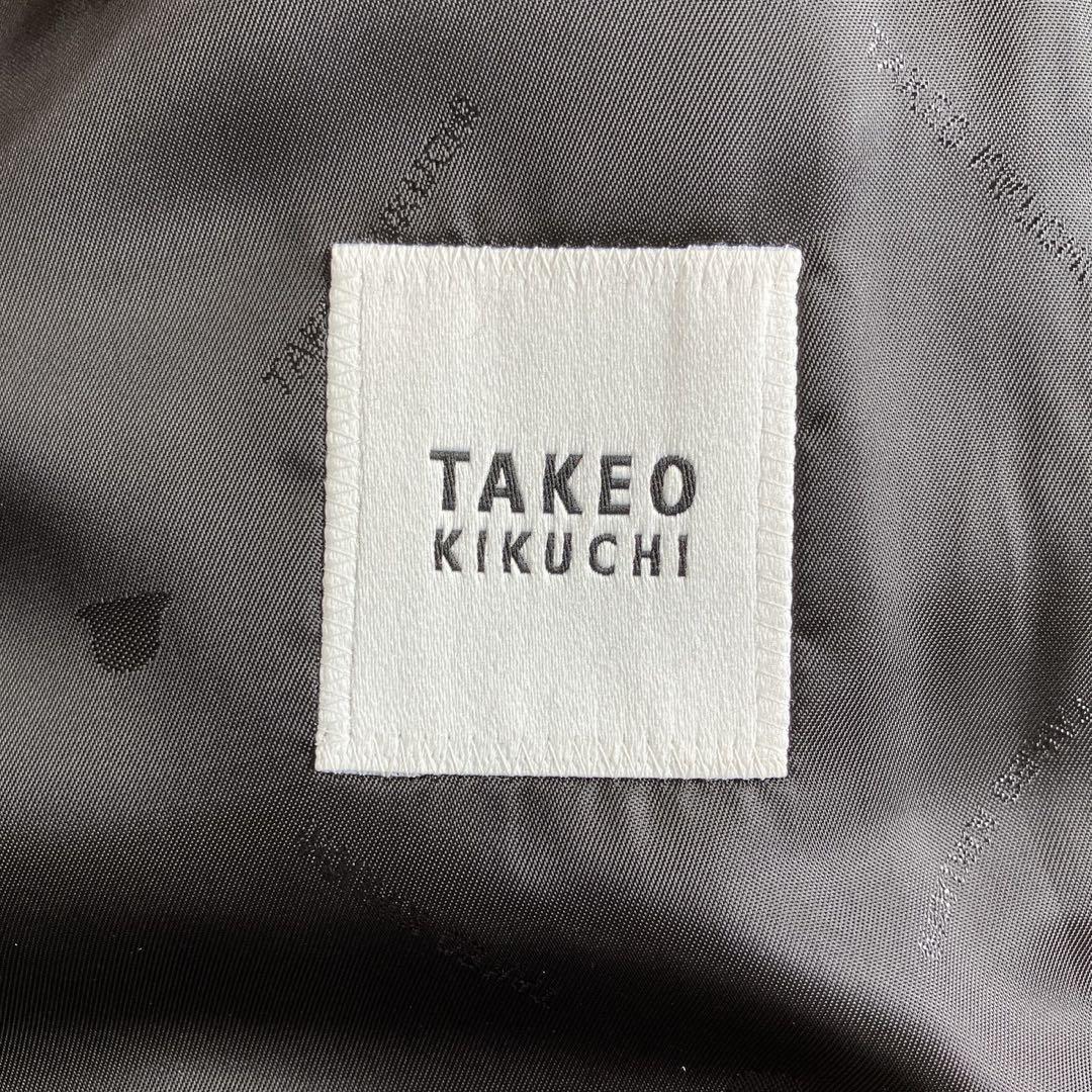 ◎極美品 タケオキクチ ドーメル 高級生地 大人コーデ 黒 シャドーロゴ M1