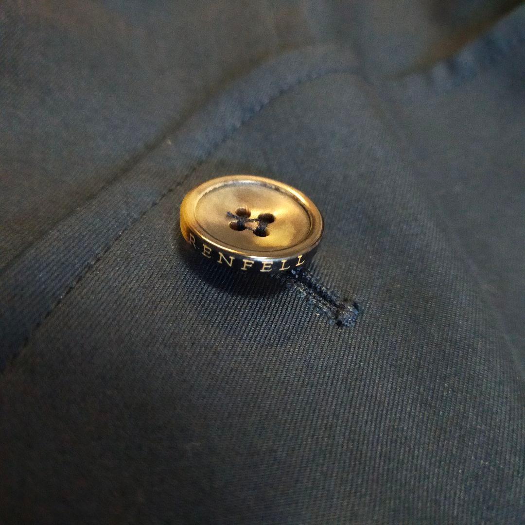 美品　英国製　GRENFEL　トレンチコート　34サイズ　ネイビー
