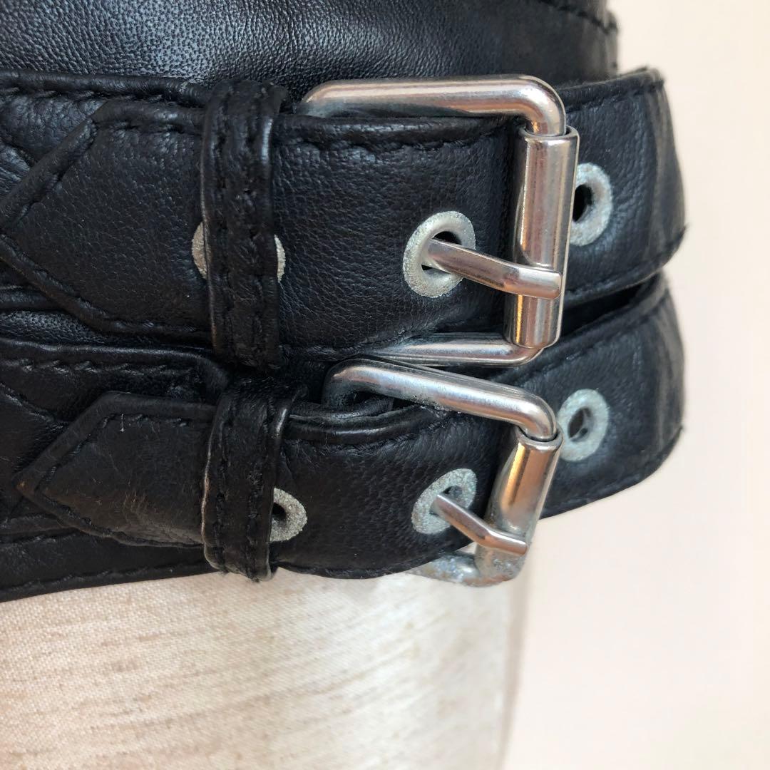 新品未使用　zara ザラ　リアルレザー　ライダース　革ジャン　Ｌサイズ